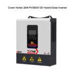 Crown Yorker 2kW 12V Single Phase Hybrid Solar Inverter (CSE-Y2K12VP1) | 3000W PV Input, 100A Charge Controller, WiFi Enabled, Works Without Battery