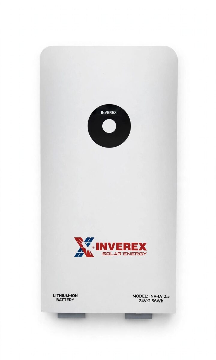 lithium battery 24v 100 amp Inverex Lithium Battery 24V 100Ah – High-Performance Solar Energy Storage with Brand Warranty - Image 1